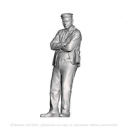 A loco crew man leaning