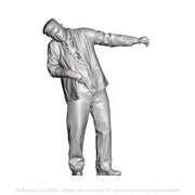 A loco crew man operating a regulator