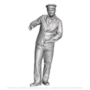 A loco crew man operating a regulator