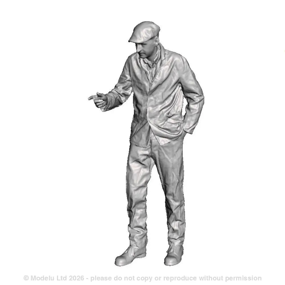 A loco crew man pointing