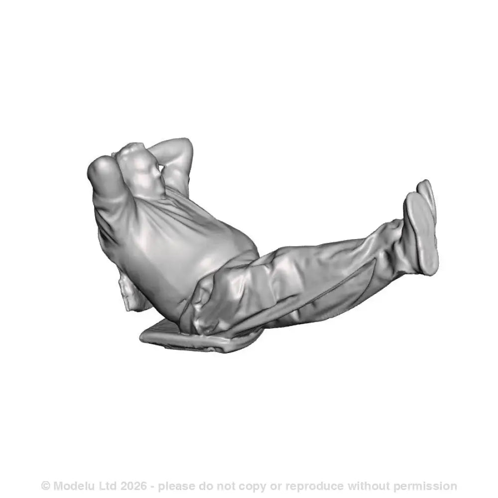 A loco crew man relaxing