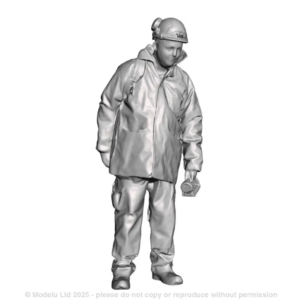 A track worker with rucksack and bardic lamp