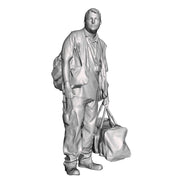 Train crew with overnight bag