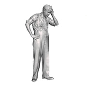 A signalman mopping his brow