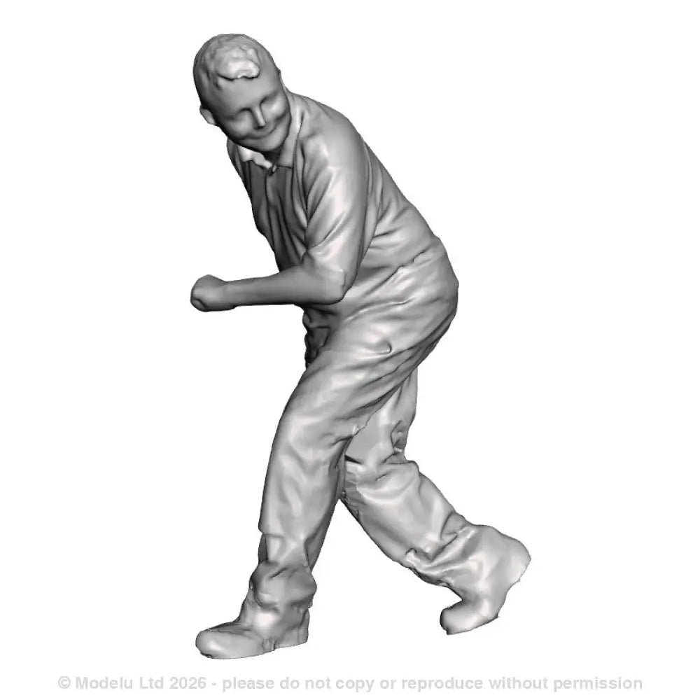 A loco crew man leaning