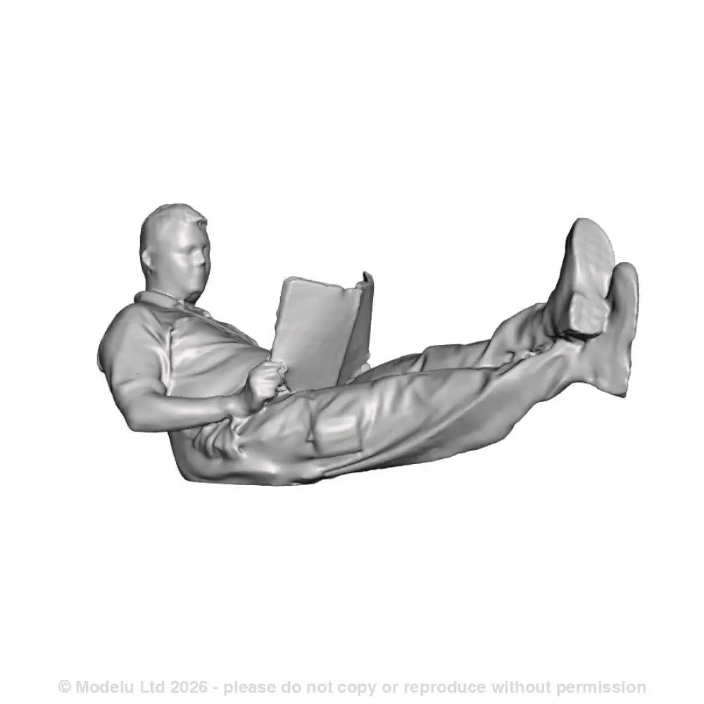 A loco crew man relaxing