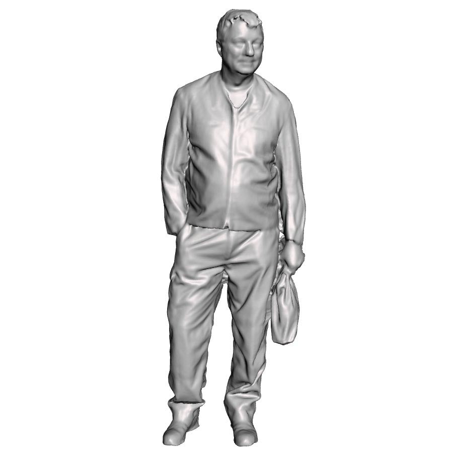 A loco crew man with carrier bag