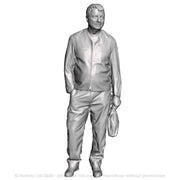 A loco crew man with carrier bag