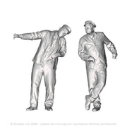 A driver and fireman designed for the FR Double Fairlie