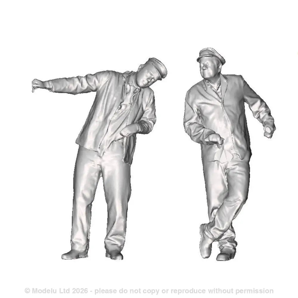 A driver and fireman designed for the FR Double Fairlie