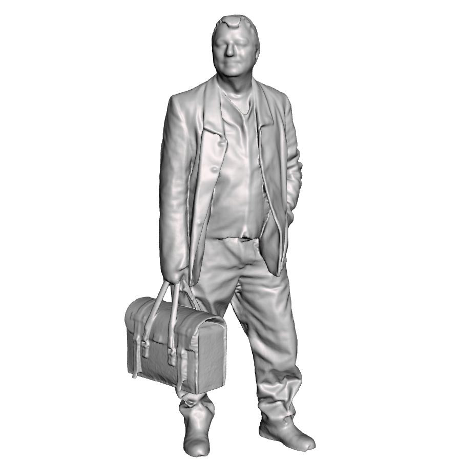 A loco crew man with drivers bag