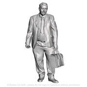 A loco crew man with drivers bag