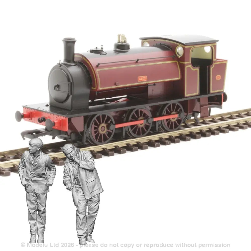 11224 16in Hunslet Crew Pack 2x Figure Pack