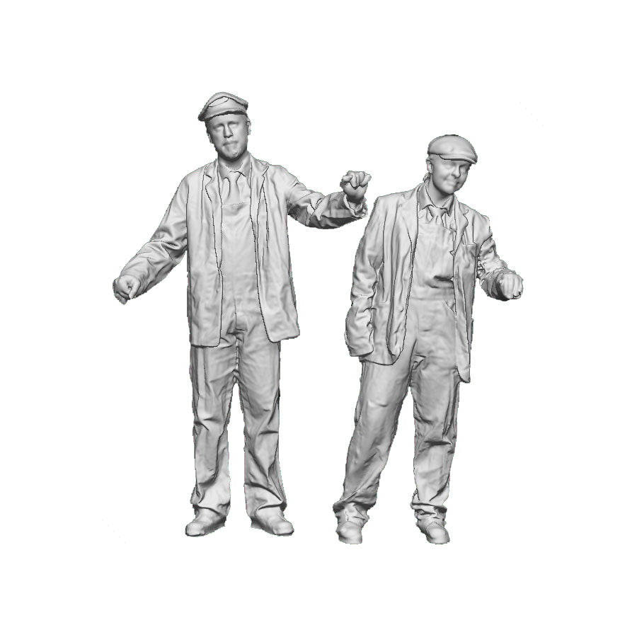 A driver, fireman and tools for a Peckett