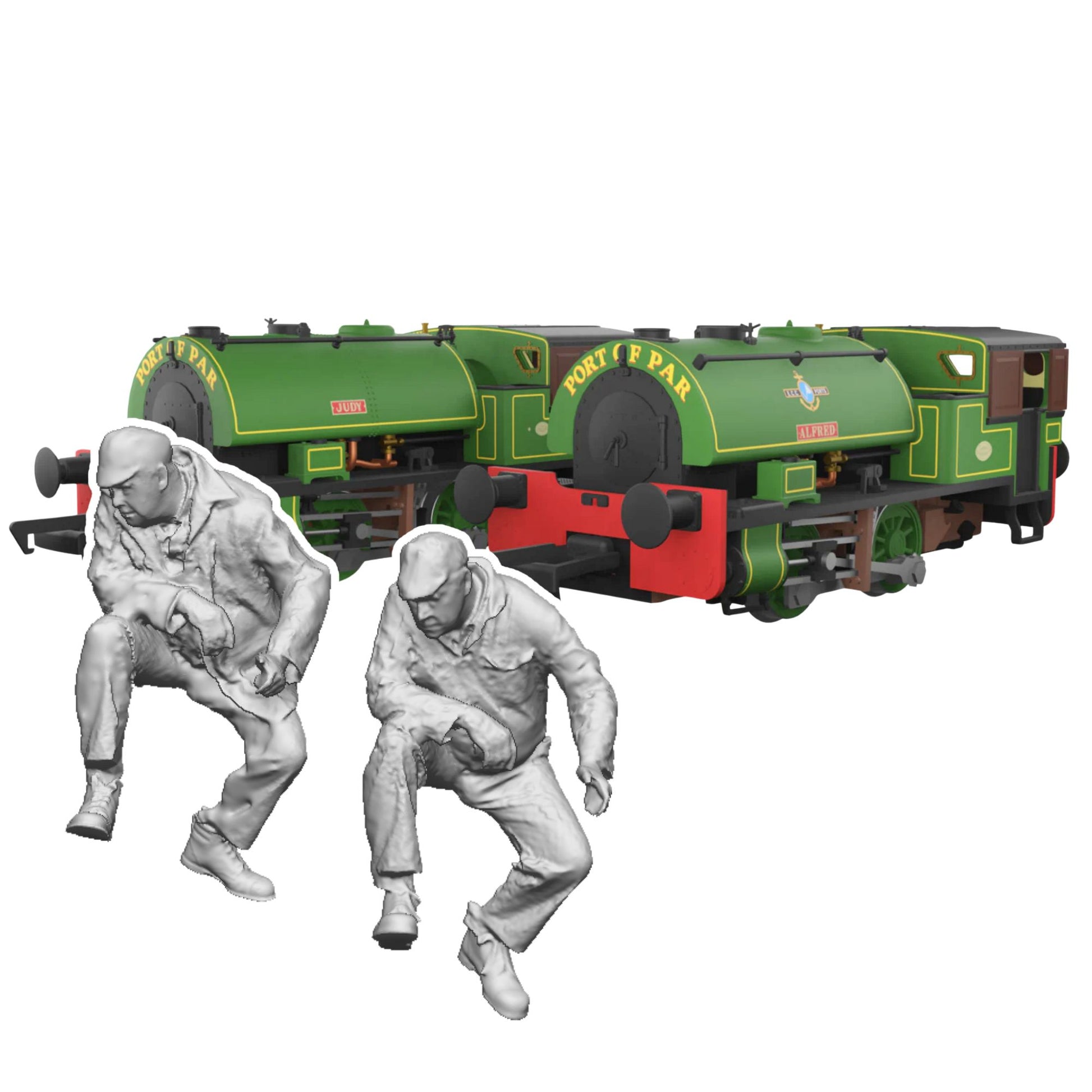11297 Port of Par Bagnall Twin Pack
