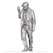 A shunter leaning wearing hi-vis bib