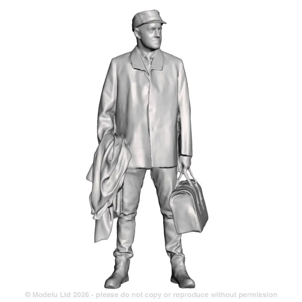 A loco crew man with drivers bag