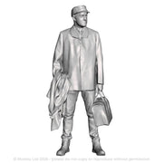 A loco crew man with drivers bag