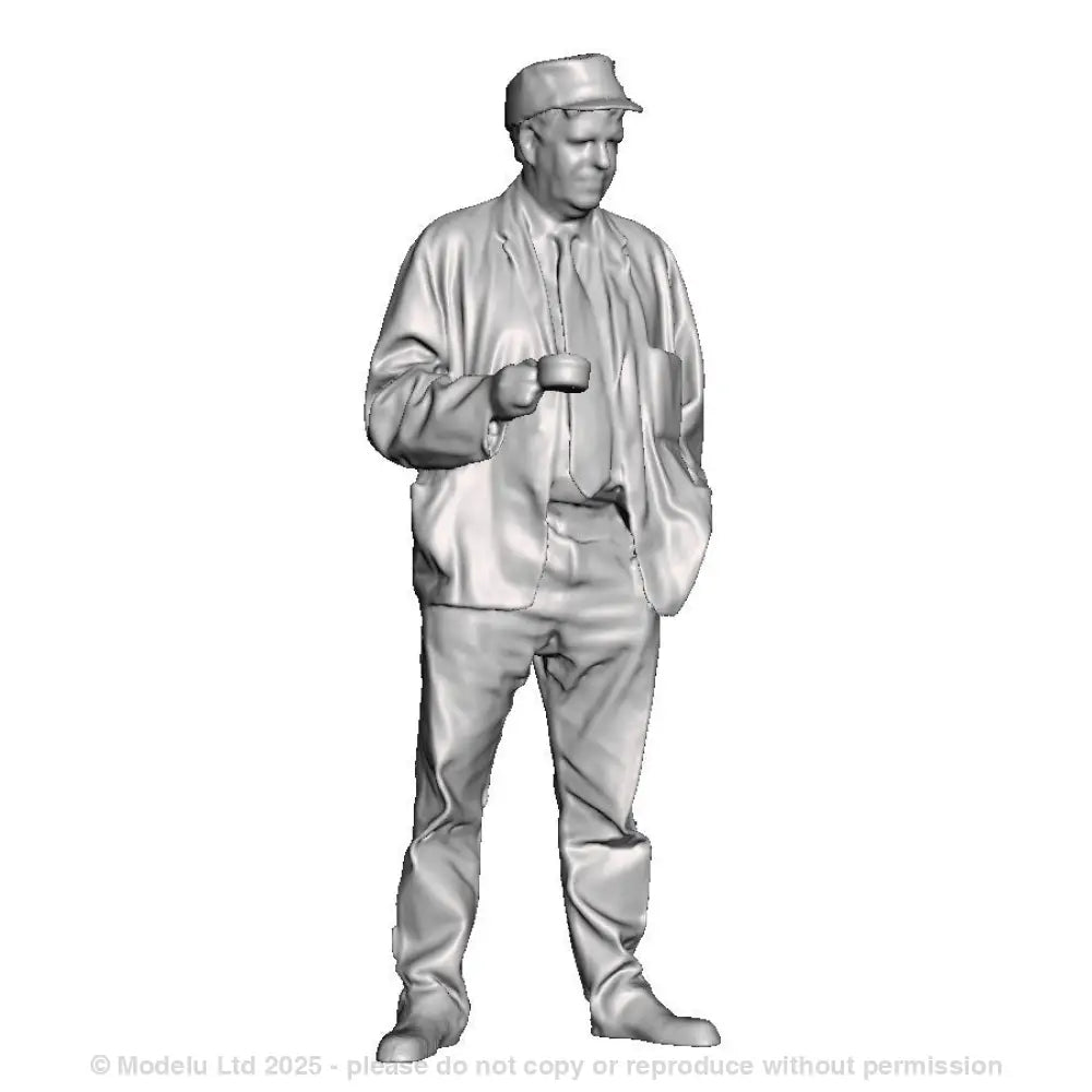 A loco crew man with drink