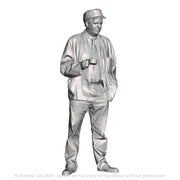 A loco crew man with drink