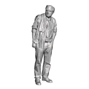 A loco crew man with jacket