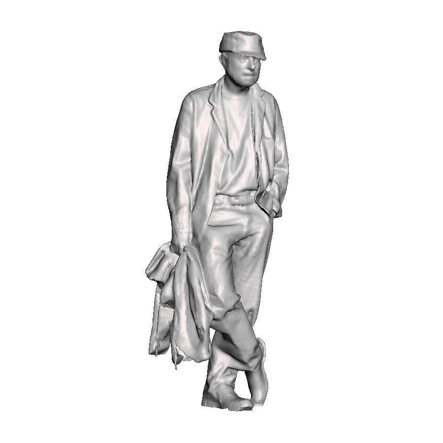 A loco crew man holding jacket