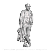 A loco crew man holding jacket