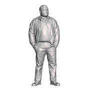 A loco crew man wearing reversable jacket