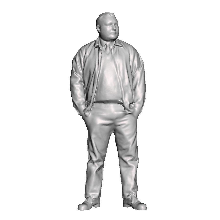 A loco crew man wearing reversable jacket