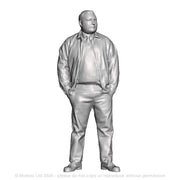 A loco crew man wearing reversable jacket