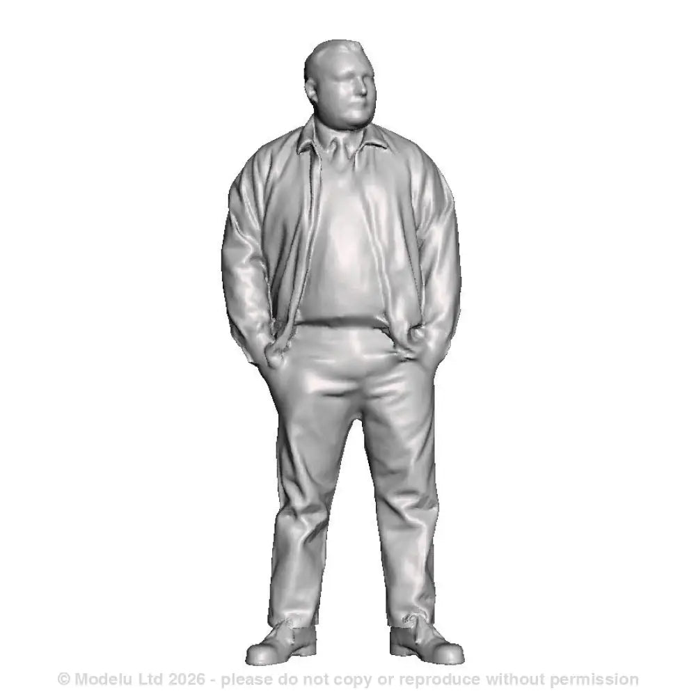 A loco crew man wearing reversable jacket