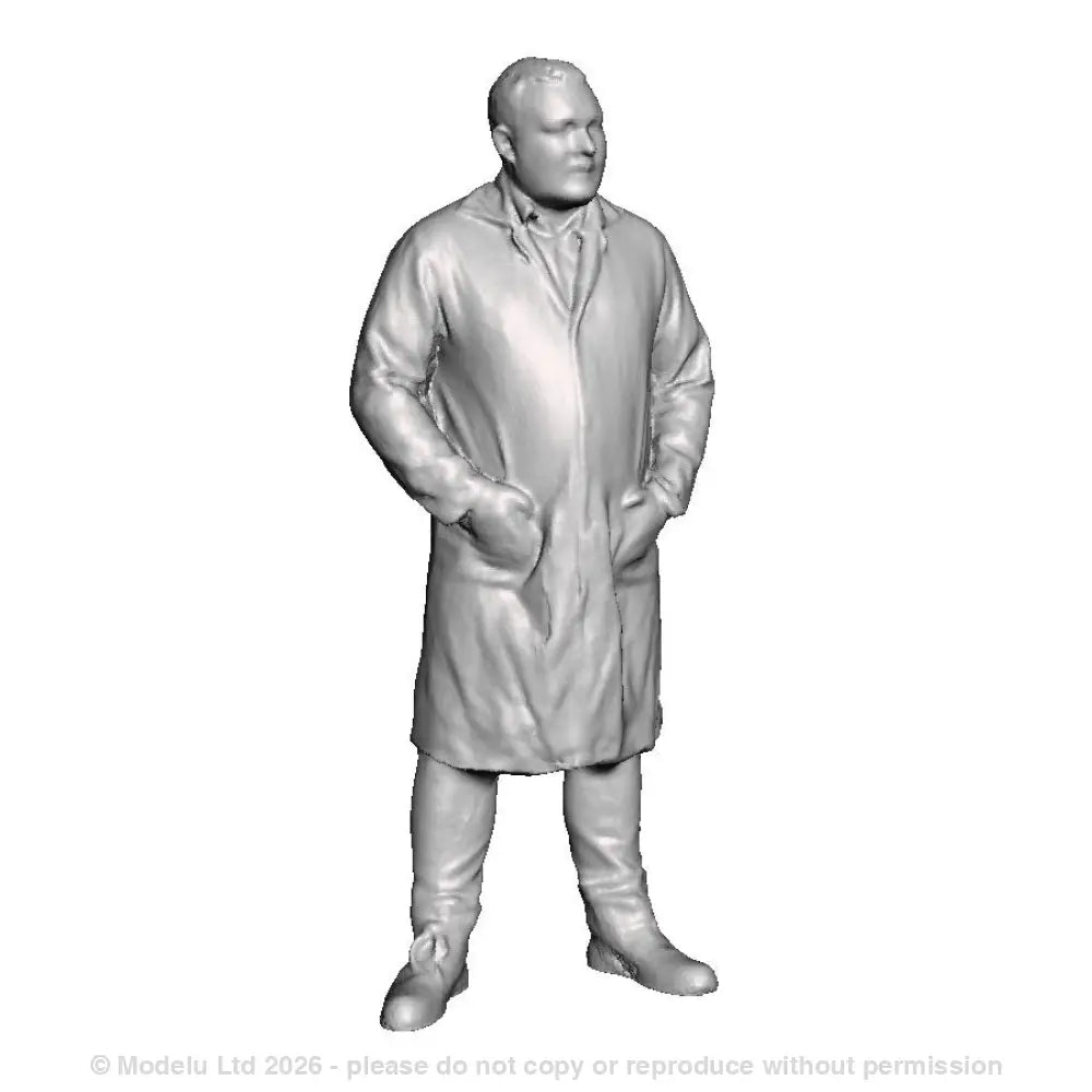 A fitter wearing prep coat