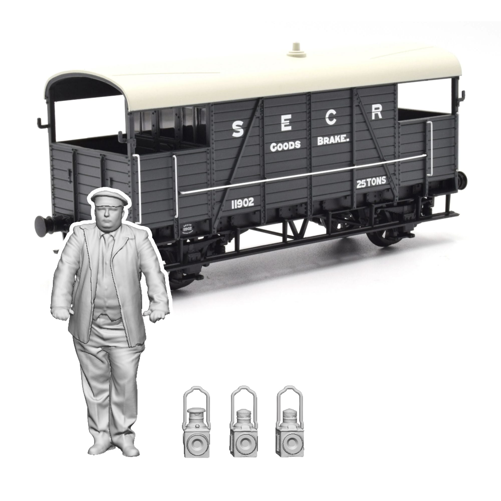 11401 SECR Dance Hall Brake Van