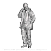 An engineer using phone