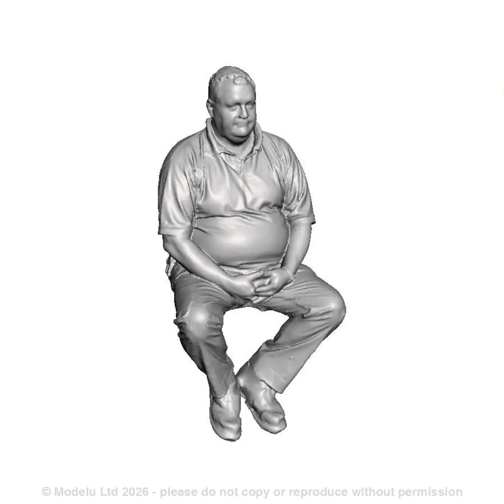 A loco driver seated