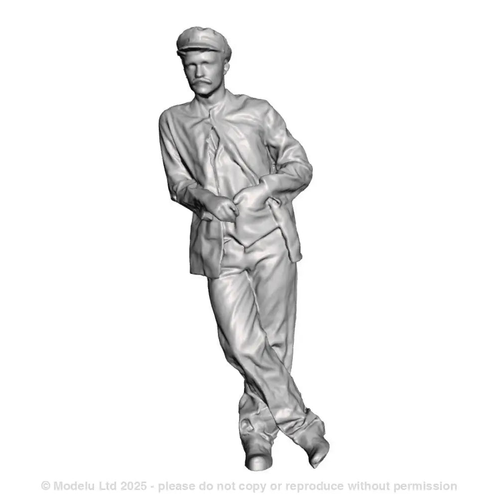 A loco crew man leaning