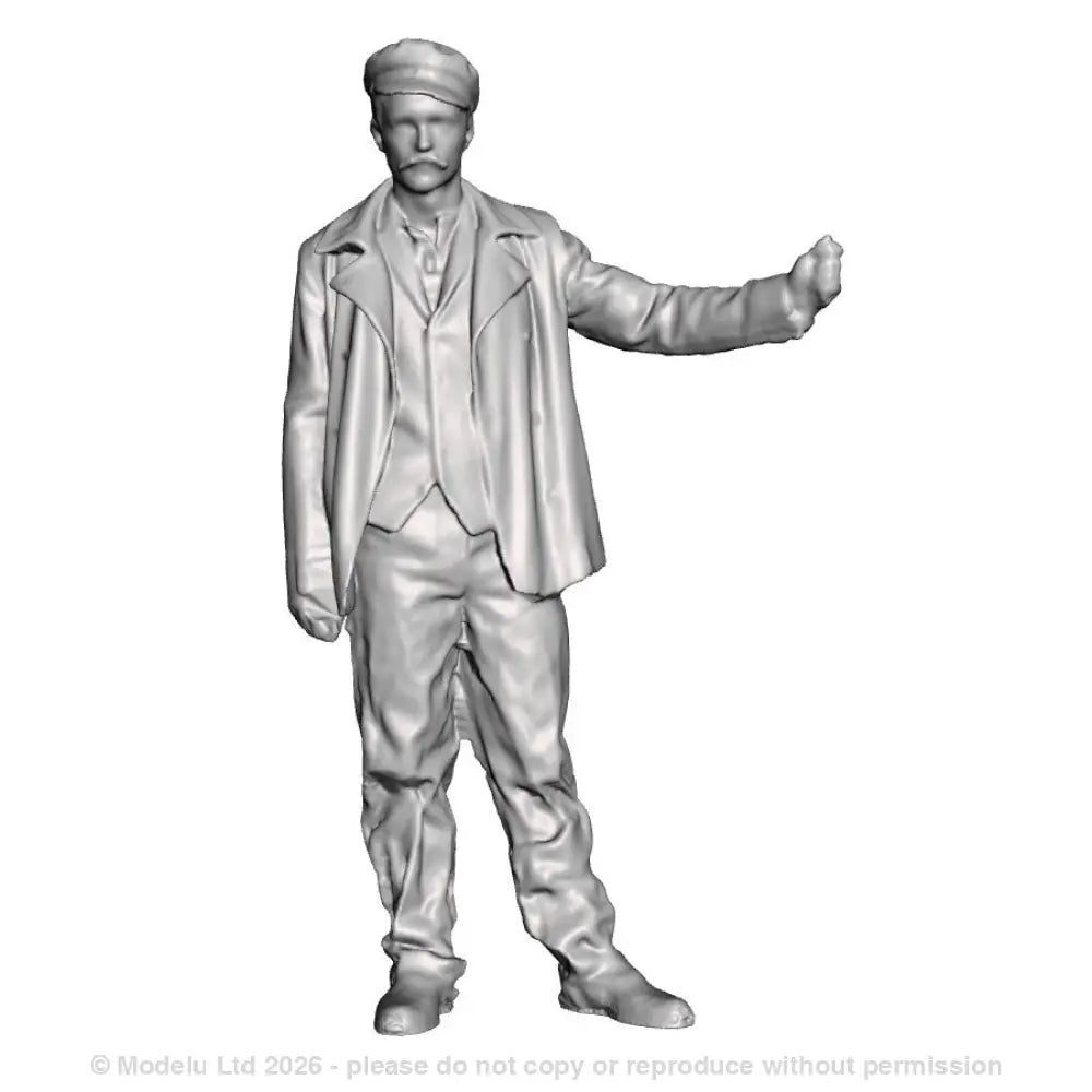 A loco driver operating a regulator