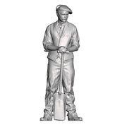 A fireman with firing shovel