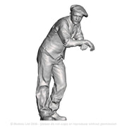 A loco crew man leaning