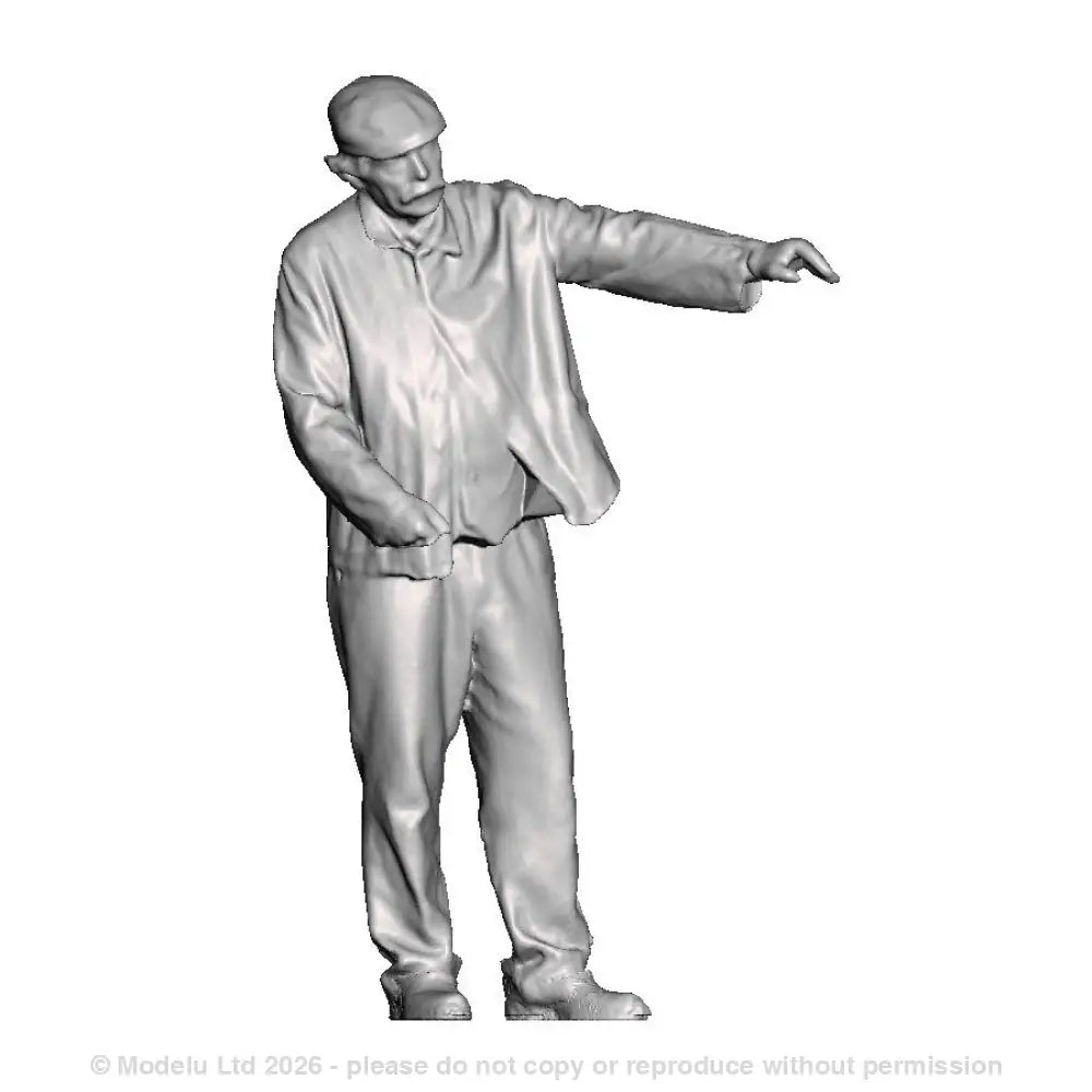 A loco driver operating a regulator