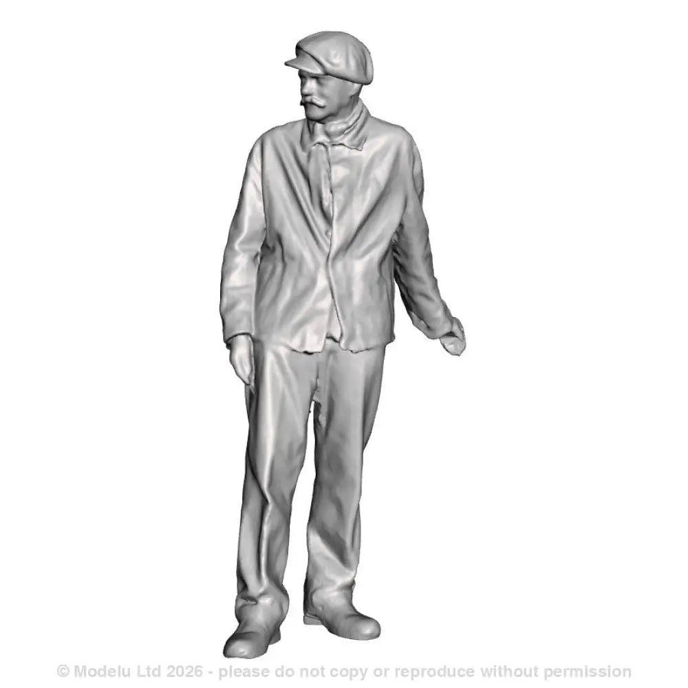 A loco crew man leaning