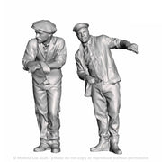 A driver and fireman for Right Hand Drive locos