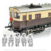 12204 GWR Steam Railmotor Passenger Pack 5x Figure Pack