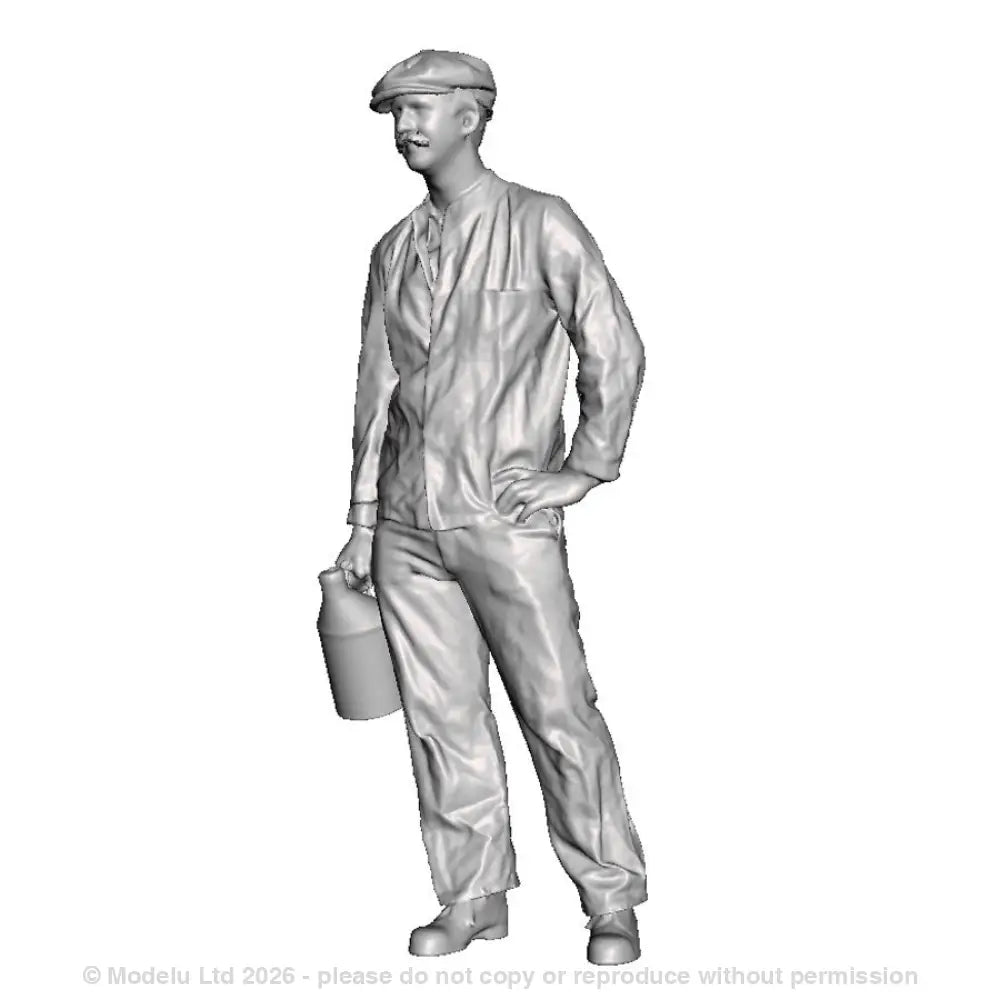 A GWR fireman with oil can