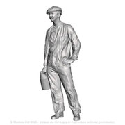 A GWR fireman with oil can