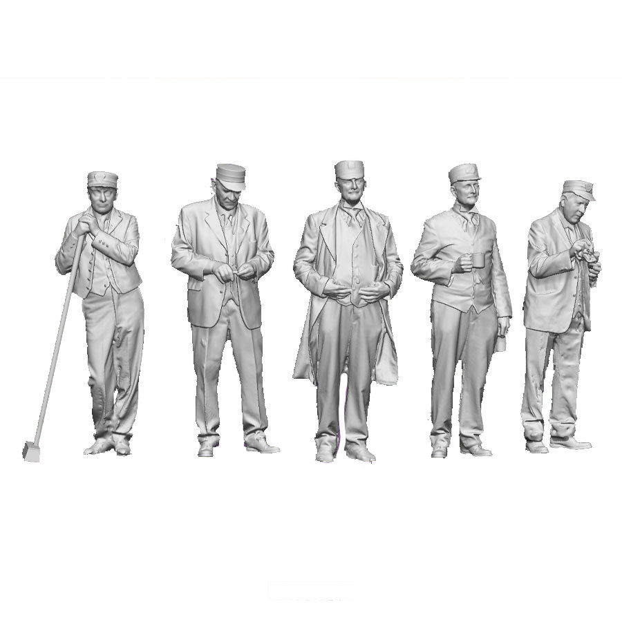 A pack of 5 LBSCR Station Staff