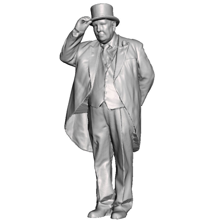 A railway director wearing top hat