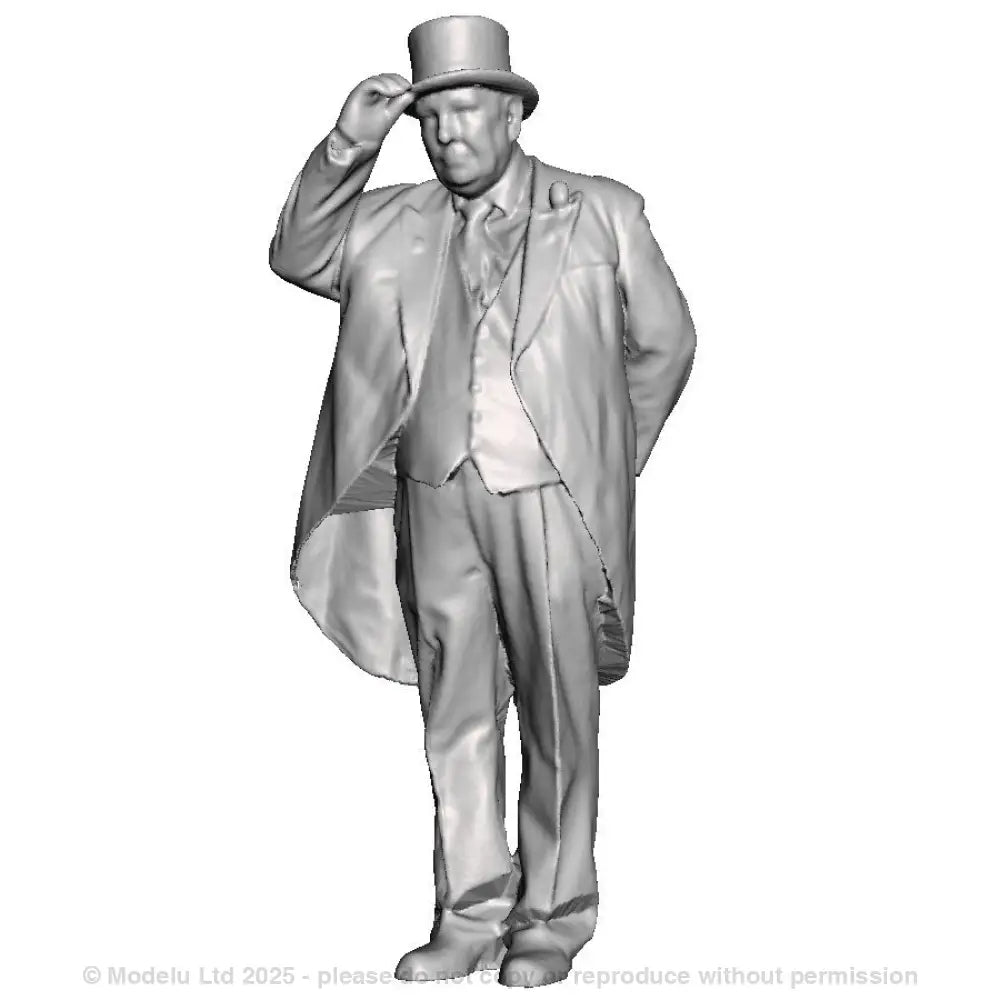 A railway director wearing top hat