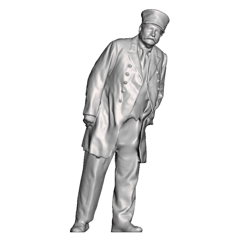 A guard leaning