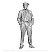 A bus driver in summer jacket